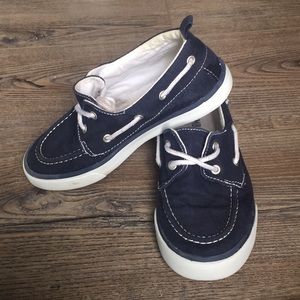Gymboree Navy Child Deck Shoes Sz 13